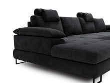 Sofa rogowa w kształcie U z funkcją spania CALDO 6