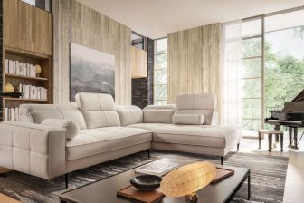 Fantastyczny narożnik do salonu bez funkcji spania BARTONE