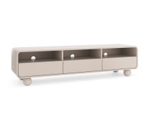 Kaszmirowa szafka RTV 180 cm na okrągłych nogach SILVIA 1