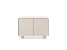 Mała komoda kaszmir na okrągłych nogach 108 cm SILVIA 2