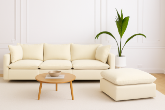 Sprężynowa pufa modułowa do kanapy sofy