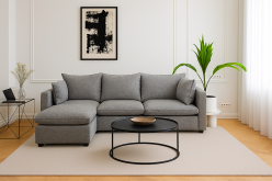 Uniwersalna sofa narożna modułowa z bardzo miękkim siedziskiem