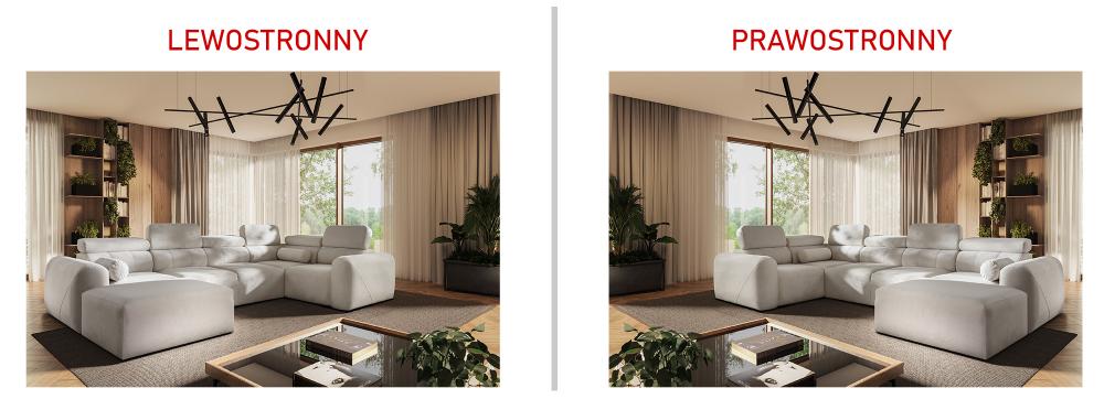 Asymetryczny narożnik U z funkcją spania AMADEUSZ 4 9