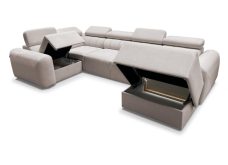 Asymetryczny narożnik U z funkcją spania AMADEUSZ 4 5