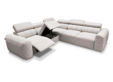 Narożnik z elektrycznym podnóżkiem z funkcją spania AMADEUSZ 3 MIX 2