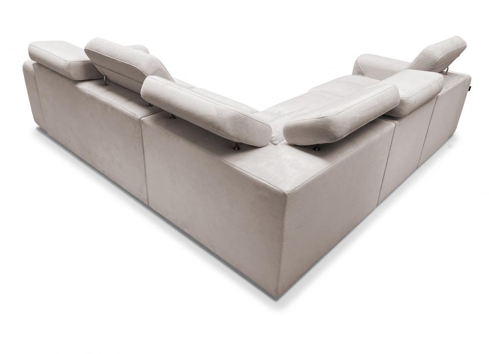 Narożnik z elektrycznym podnóżkiem z funkcją spania AMADEUSZ 3 MIX 4