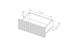 Komoda dekor dąb cremona 153 cm TATJANA 6