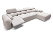 Narożnik 5 modułów z elektrycznym podnóżkiem z funkcją spania AMADEUSZ 12 MIX 1