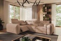 Narożnik z elektryczną funkcją relax rozkładany do spania