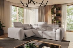 Kanapa rogowa premium z elektryczną funkcją relax
