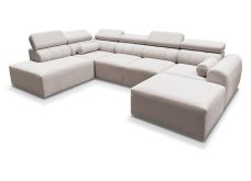 Narożnik U z dwoma pojemnikami funkcją spania AMADEUSZ 6 1