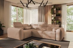 Narożnik z oparciem z dwóch stron z funkcją spania puma