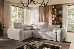 Wygodny narożnik z oparciem z dwóch stron z funkcją spania