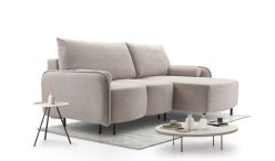 Niewielki narożnik z okrągłym siedziskiem z funkcją spania