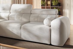 Sofa rogowa elektryczna z długim siedziskiem z fukncją spania AMADEUSZ 11 MIX 1