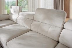 Sofa rogowa elektryczna z długim siedziskiem z fukncją spania AMADEUSZ 11 MIX 3