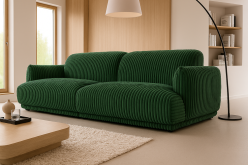 Wygodna sofa sztruksowa do salonu
