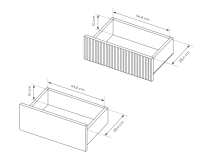 Stolik nocny dąb cremona dekor TATJANA 4