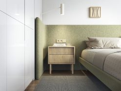 Przytulny stolik nocny dekor dąb cremona