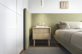 Przytulny stolik nocny dekor dąb cremona