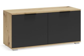 Tania szafka na buty dąb artisan czarny