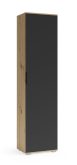 Szafka słupek do przedpokoju dąb artisan czarny