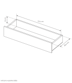 Witryna wysoka z oświetleniem led LUMENO 7