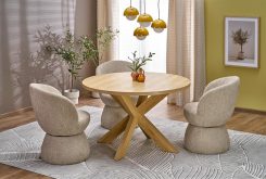 Krzesło fotel obrotowy do salonu lub jadalni