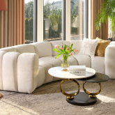 Symetryczna sofa zaokrąglona