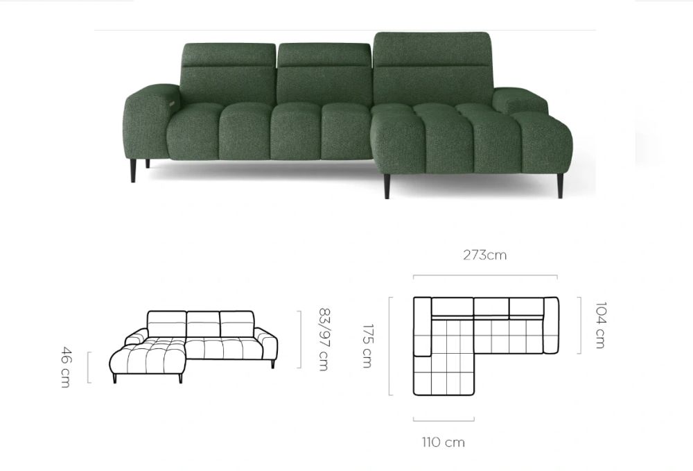 Elektryczna rogówka w kształcie L MONRACH 5