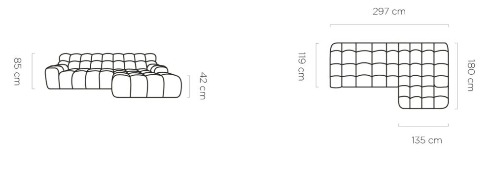 Kanapa narożnikowa elektryczna LUNARO 5