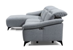 Kompaktowy narożnik z elektrycznym podnóżkiem i systemem relaks GRECO 2 3