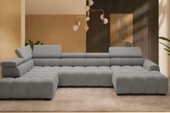 Narożnik podkowa z elektrycznie sterowanym siedziskiem