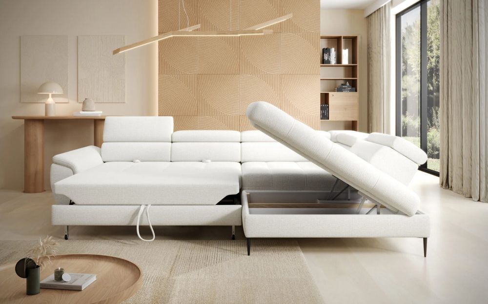 Narożnik z funkcją spania i regulacją oparć ETERNO 5