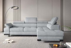 Ultranowoczesny narożnik z funkcją spania codziennego w stylu loftowym