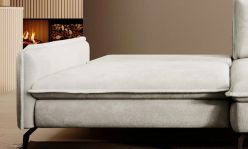 Narożnik z funkcją spania z wąskimi bokami i szeroką otomaną GRAVITO 1