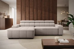 Ekskluzywny narożnik klasy premium z wysuwanym siedziskiem na prąd