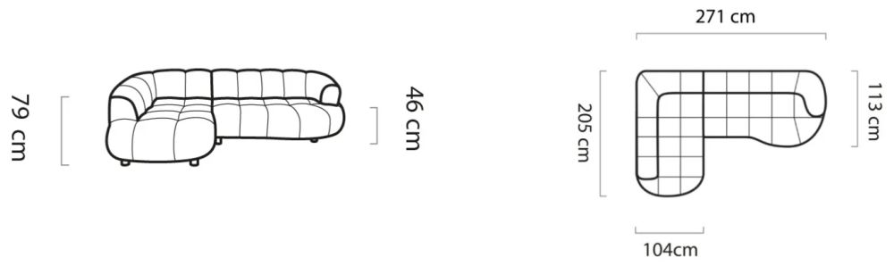 Narożnik elektrycznie sterowane siedzisko VOLARE 2 4