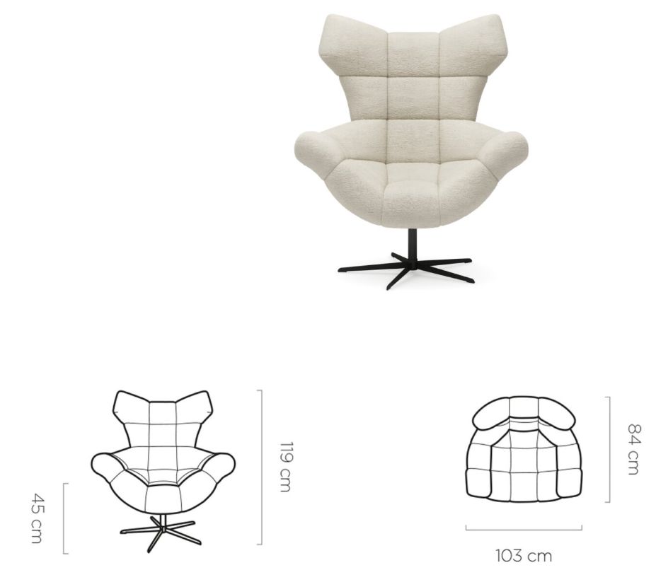 Nowatorski fotel obrotowy klasy premium SEED 5