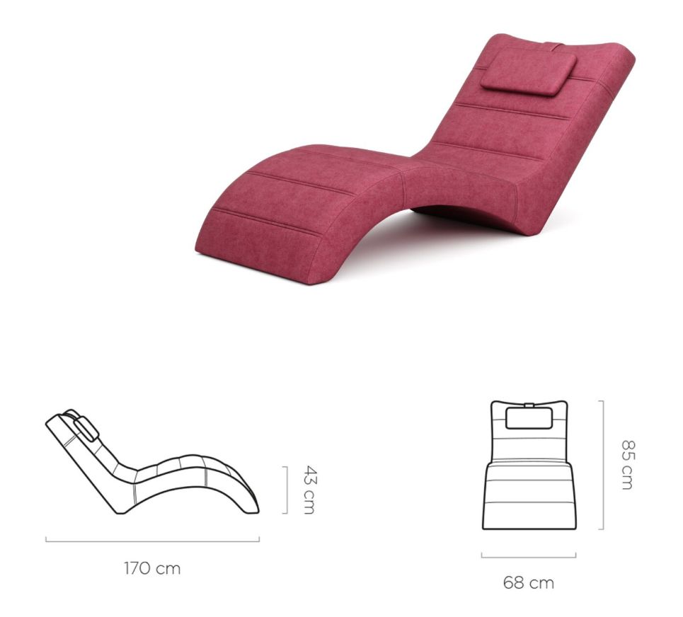 Nowoczesny szezlong LAGUNA 8