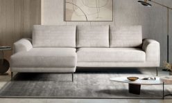 Prosty narożnik klasy premium z funkcją spania codziennego