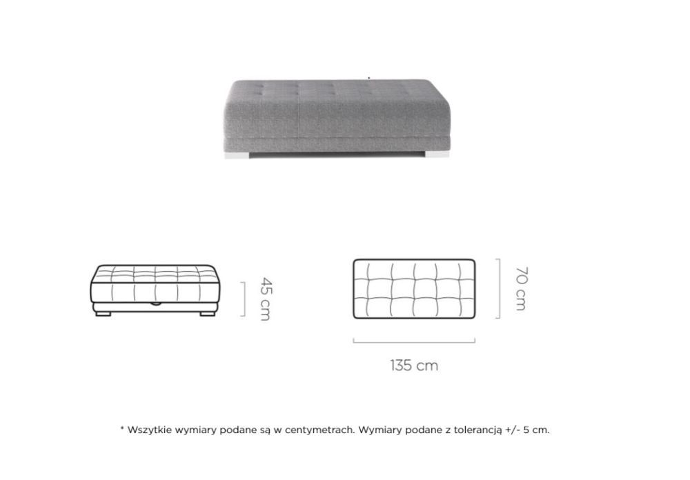 Pufa z dużym pojemnikiem CRESCENDO 1