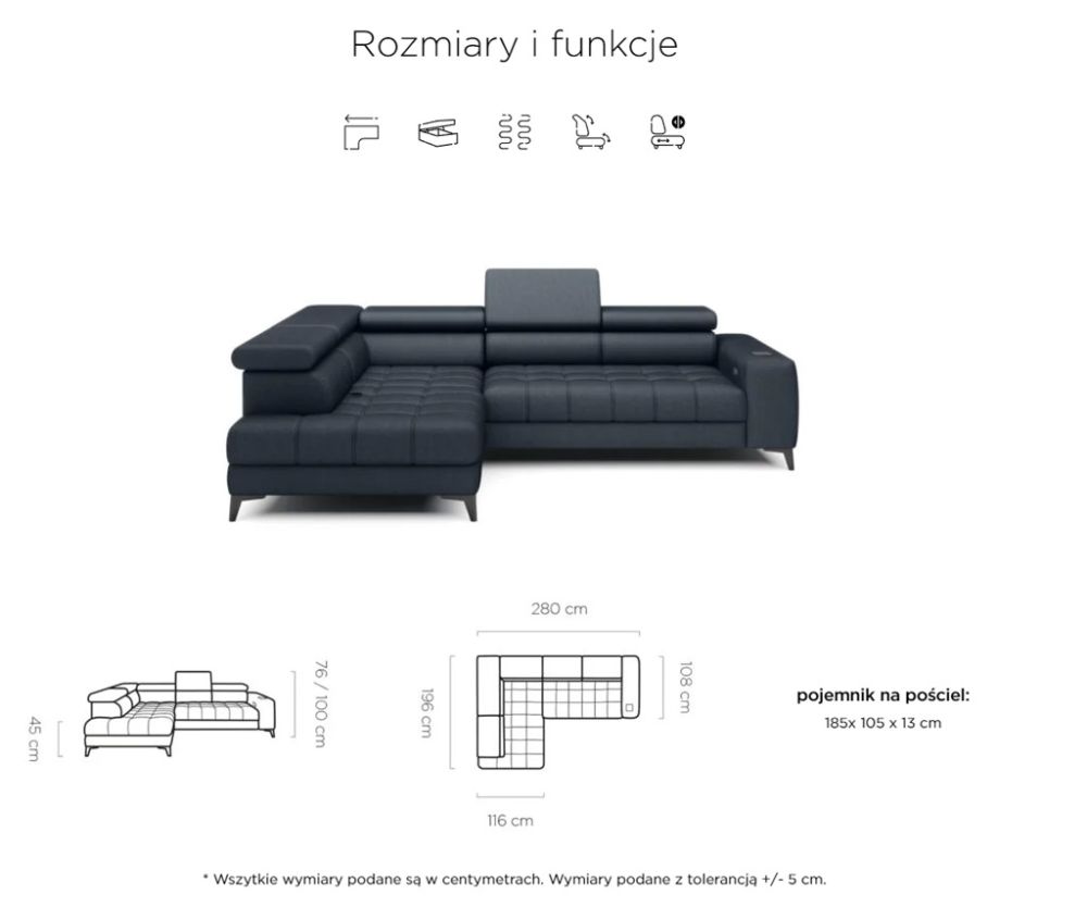 Rogówka elektryczna z pojemnikiem i ładowarką indukcyjną XPERIA 7