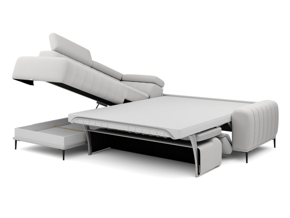 Rogówka ze stelażem włoskim powierzchnia spania 140x200 AURELIO 1