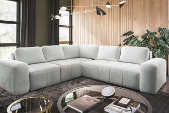 Jasny i superkomfortowy narożnik do salonu i codziennego spania