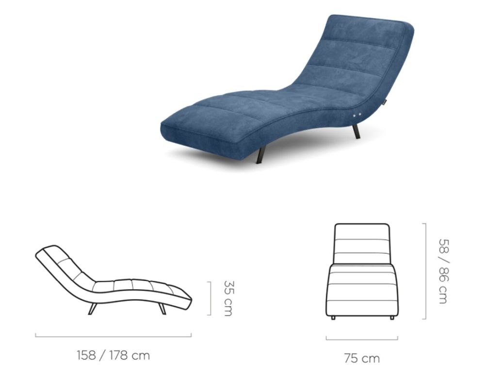 Szezlong elektryczny LENNON 4