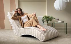 Szezlong sztruks do sypialni i salonu