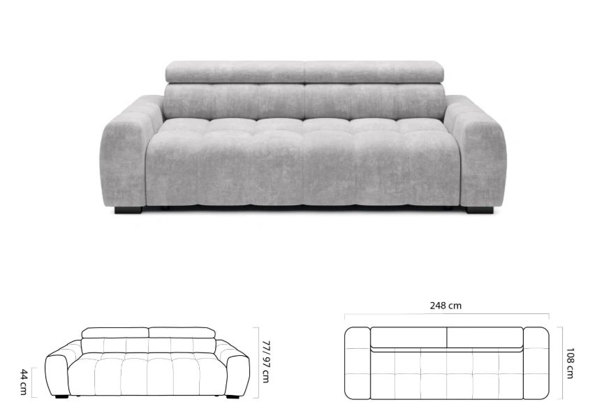 Wypoczynek rozkładany elektrycznie BOREAL 4