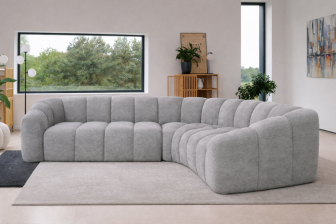 Duża modułowa rogówka do salonu z wysokimi bokami