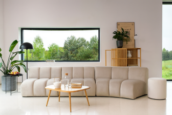 Przepiękna sofa modułowa z łukiem